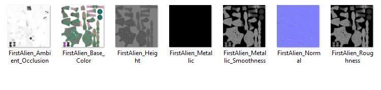 Alien creature Low-poly 3D model_10