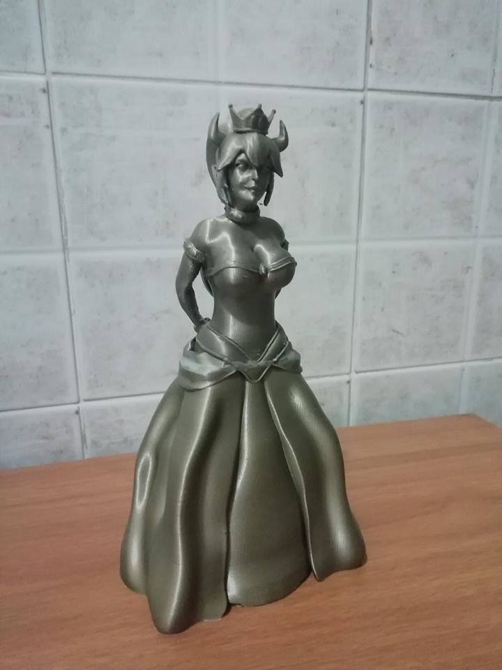 Bowsette fanmade concept file stl 3d printable Peanuts Universe 3D print model_3