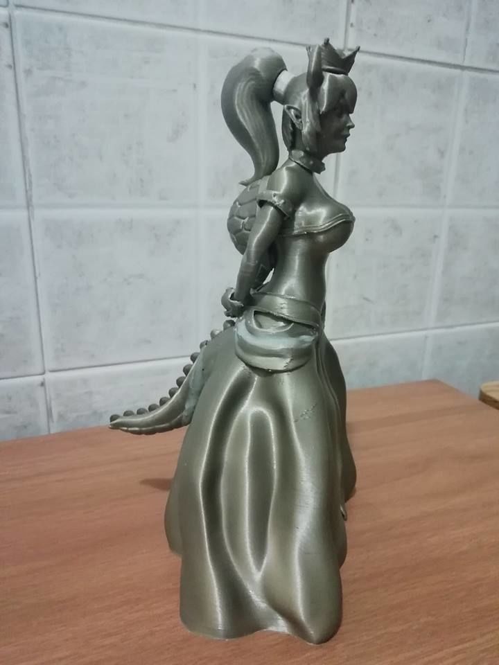 Bowsette fanmade concept file stl 3d printable Peanuts Universe 3D print model_4