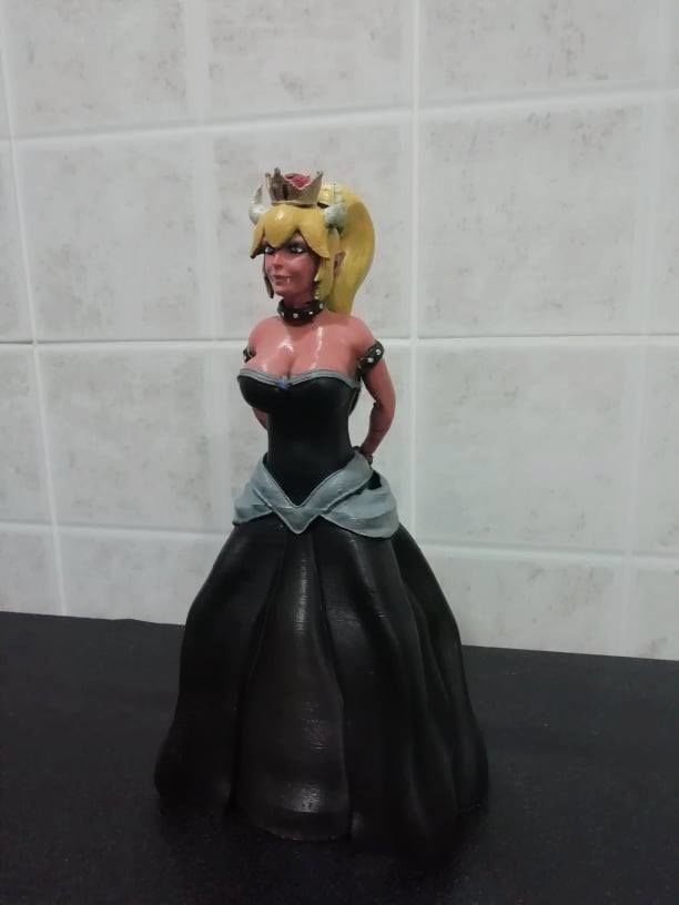 Bowsette fanmade concept file stl 3d printable Peanuts Universe 3D print model_5