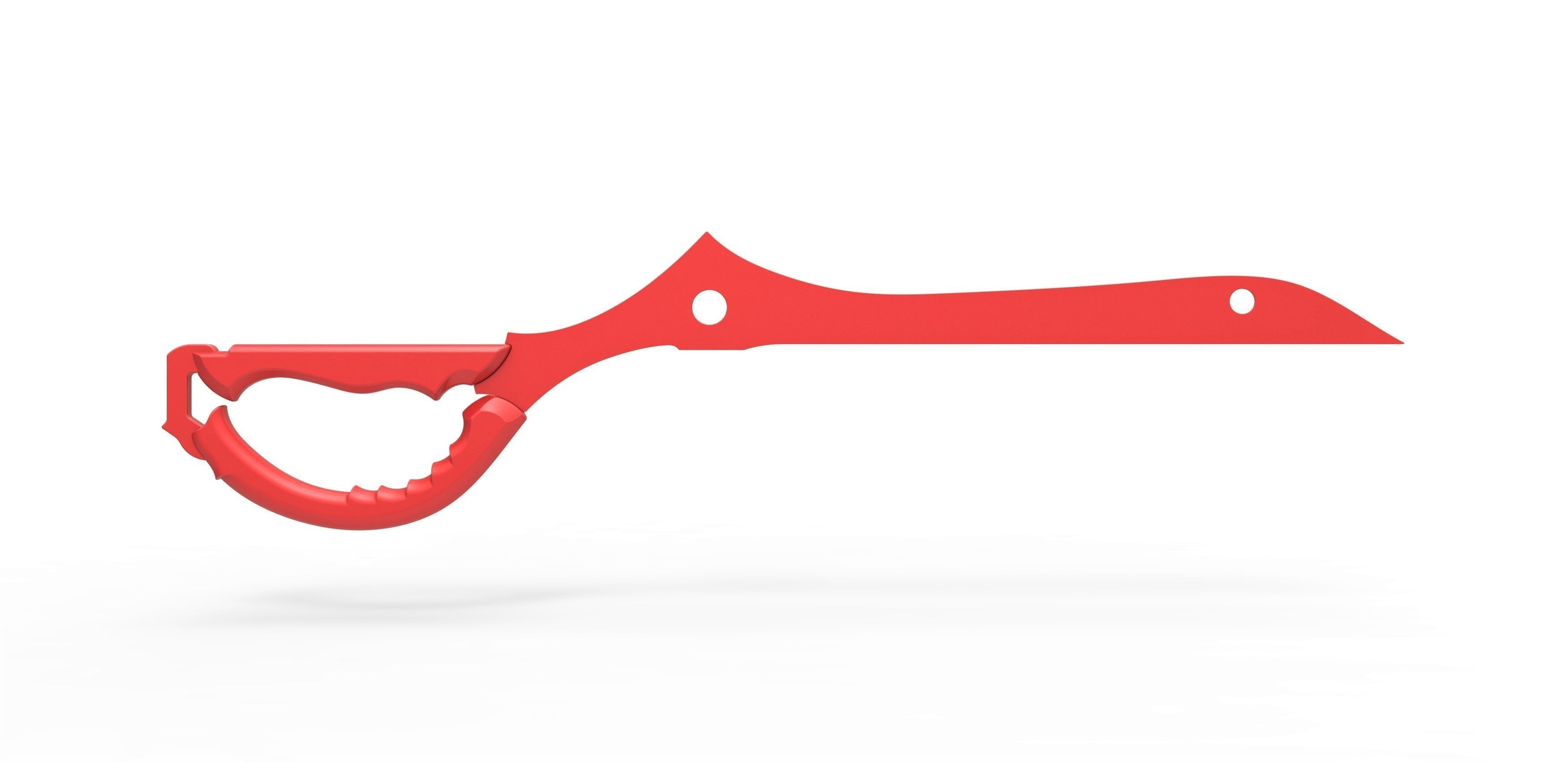 Scissor blade Sword of Ryuko Matoi from Kill La Kill 3D print model_12