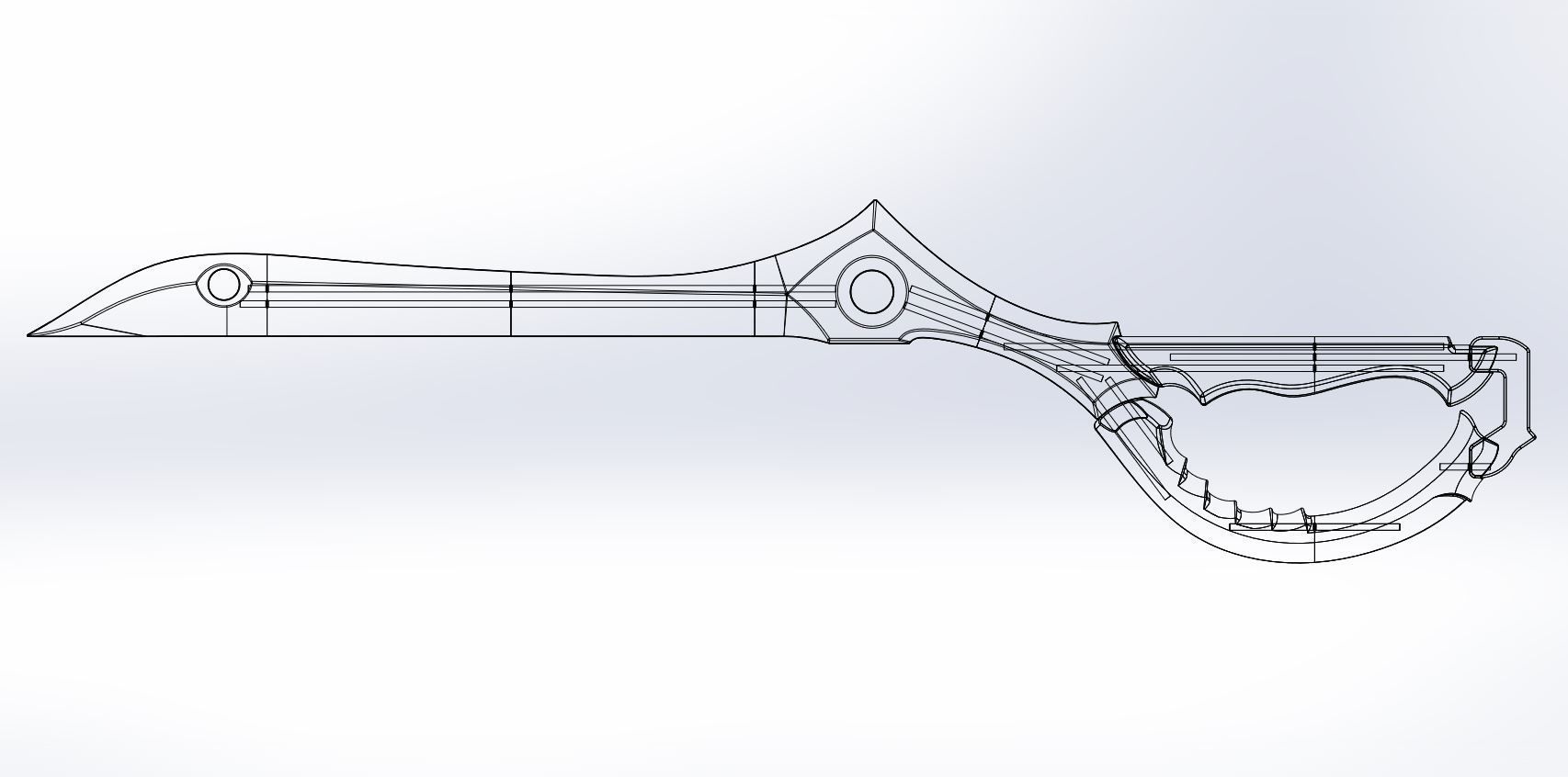 Scissor blade Sword of Ryuko Matoi from Kill La Kill 3D print model_34