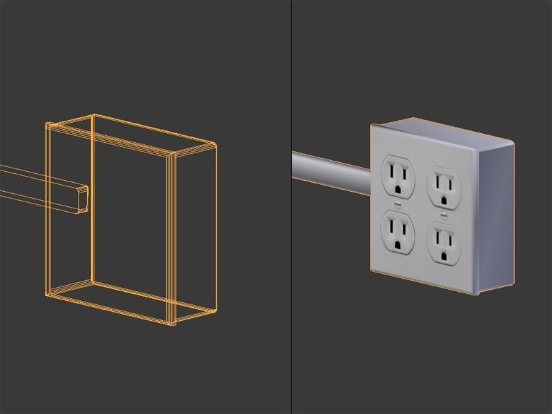 Small Retail Space 3D model_7