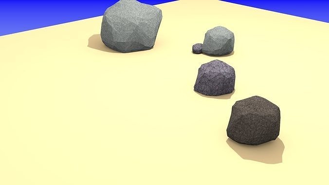 blender stones model Free 3D model