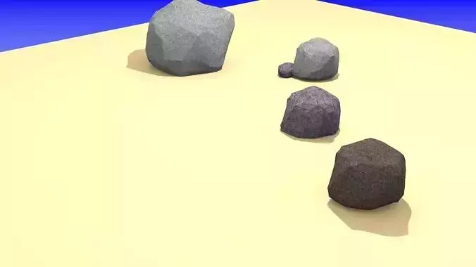blender stones model Free 3D model