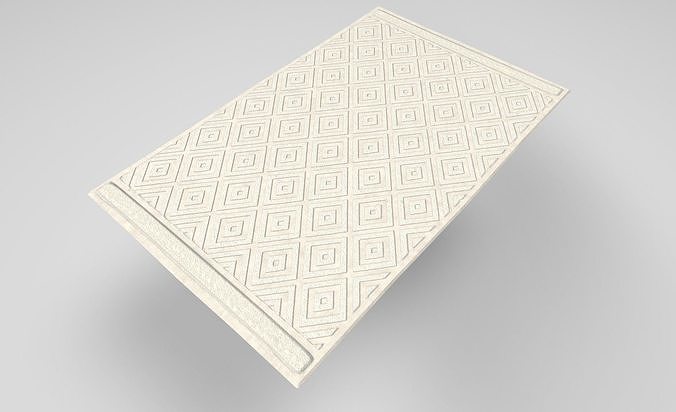 Bath Mat Low-poly 3D model