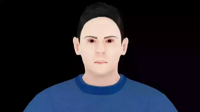 Model 8 man in jeans and shirt