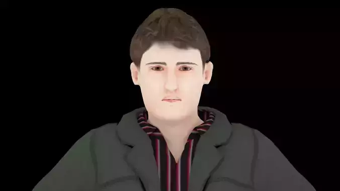 Model 10 man in jacket and jeans