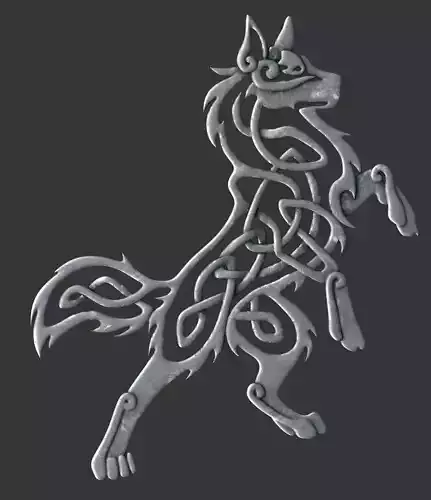 Celtic Wolf Sculpture 
