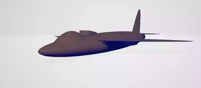 Basic Fictional Jet Aircraft 3D print model