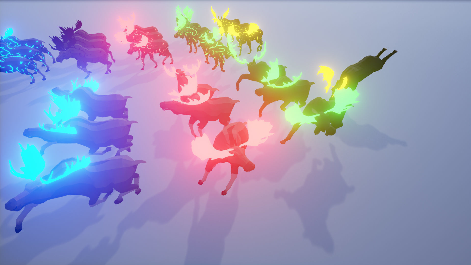 Poly Art Moose Low-poly 3D model_7