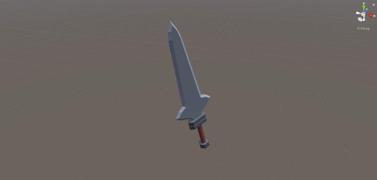 Swords - 3D Model Low-Poly sword Free low-poly 3D model_3