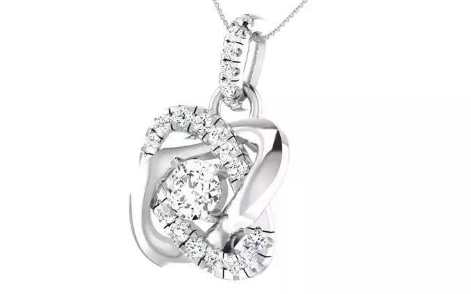 Solitaire pendant-earrings set 3dm stl render detail 3D print