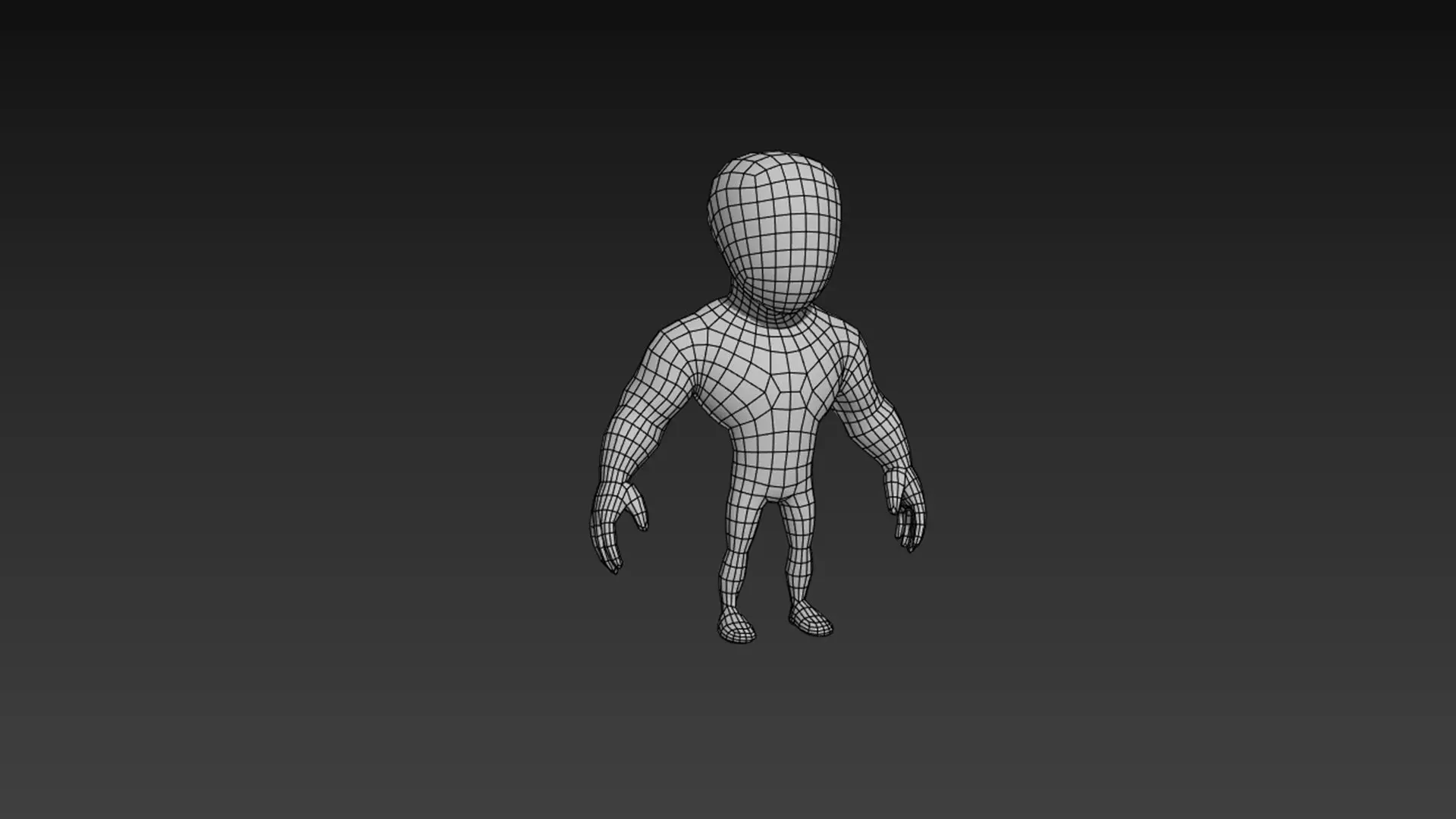 HyperCasualCharacter alien Low-poly 3D model