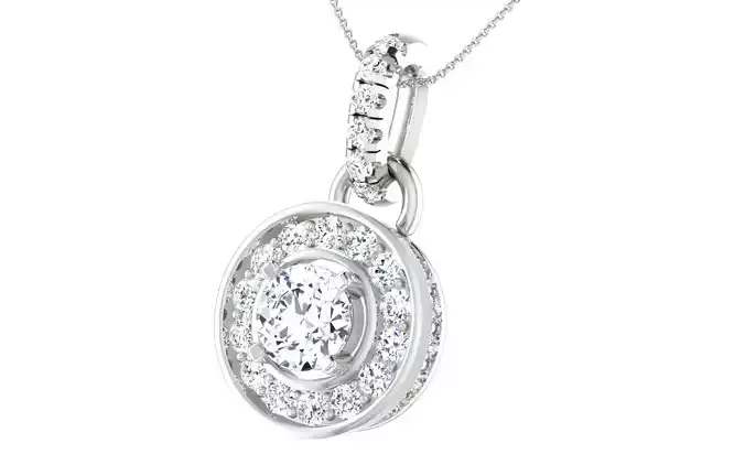 Solitaire pendant-earrings set 3dm stl render detail 3D print