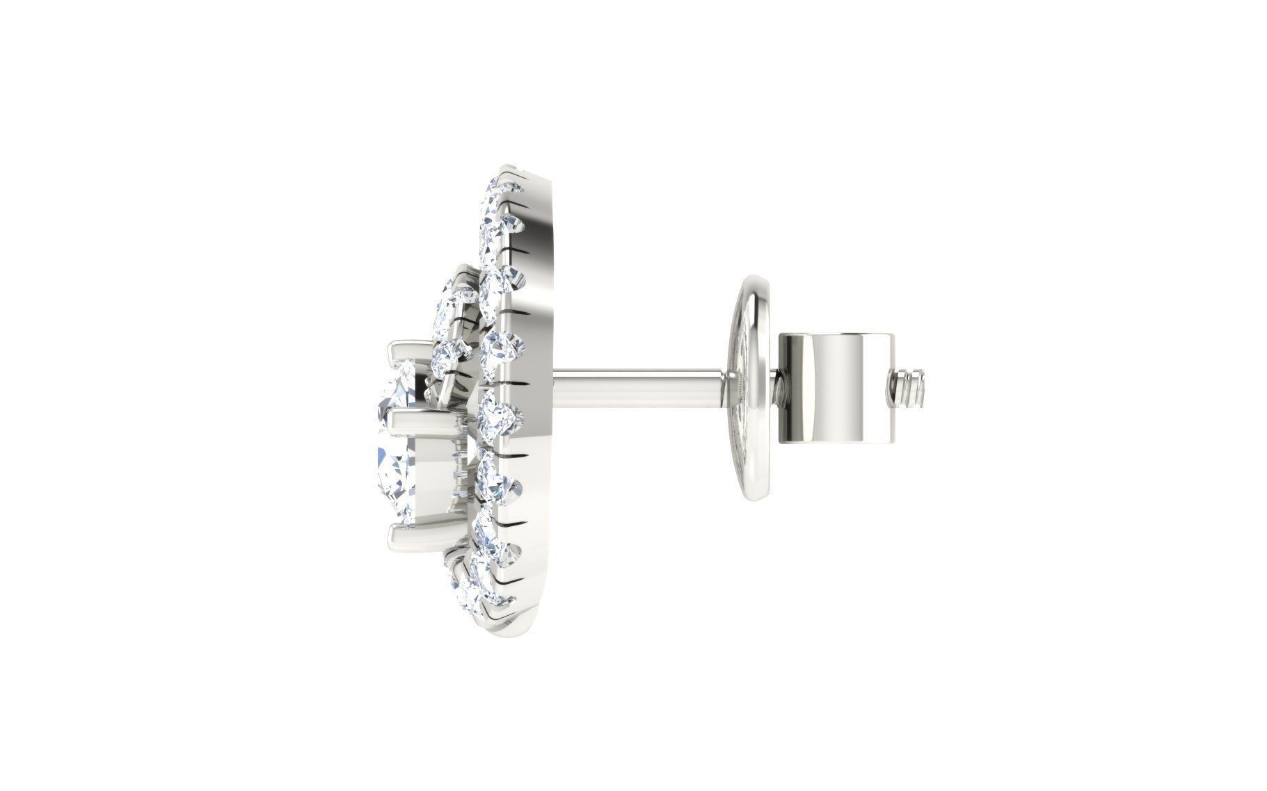 Solitaire pendant-earrings set 3dm stl render detail 3D print 3D print model_23