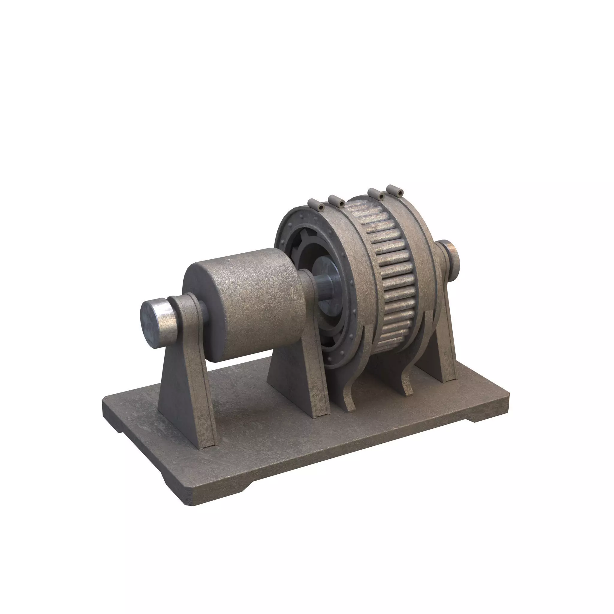 Industrial Electric Motor 3D model_0