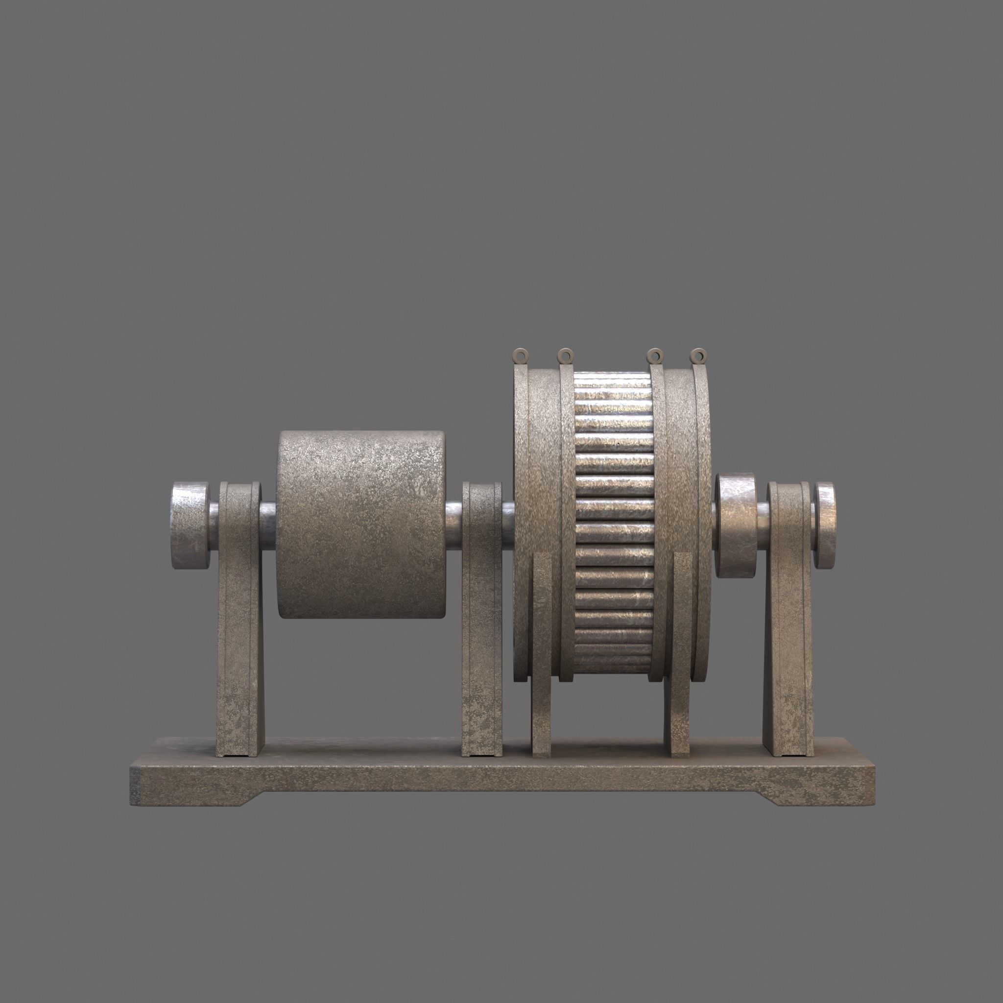 Industrial Electric Motor 3D model_7