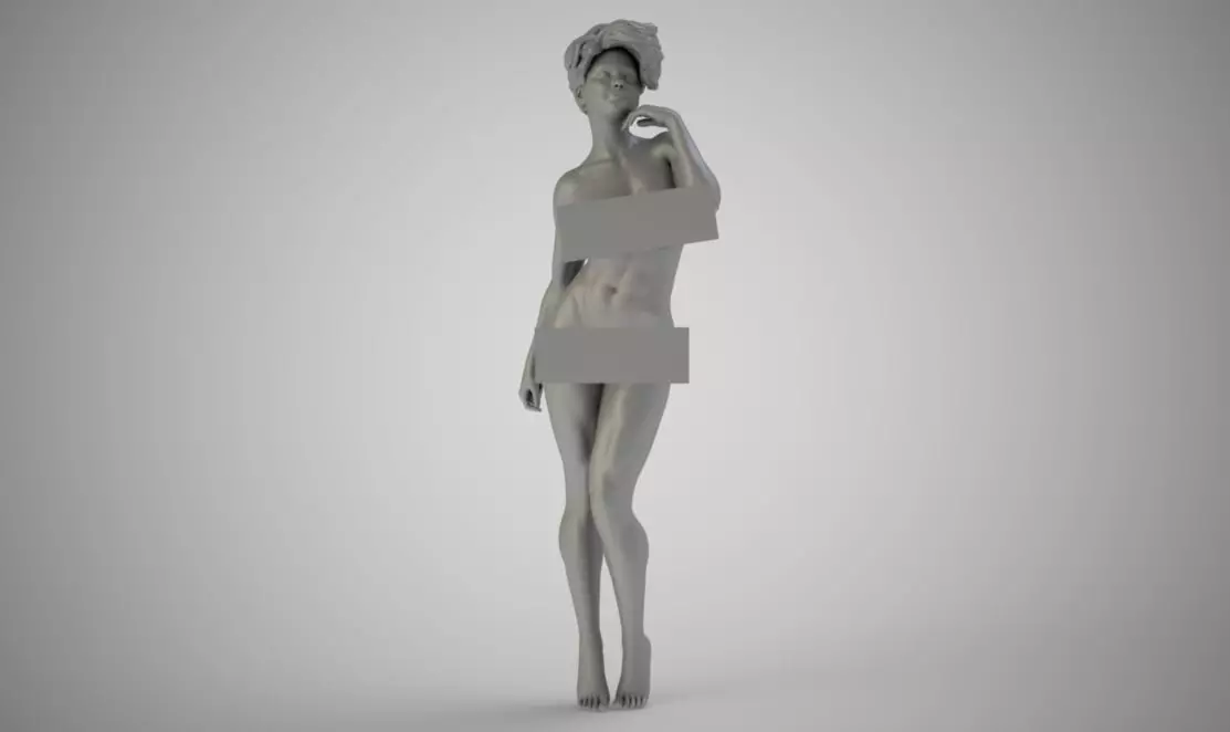 Glamor Woman 3D print model_0