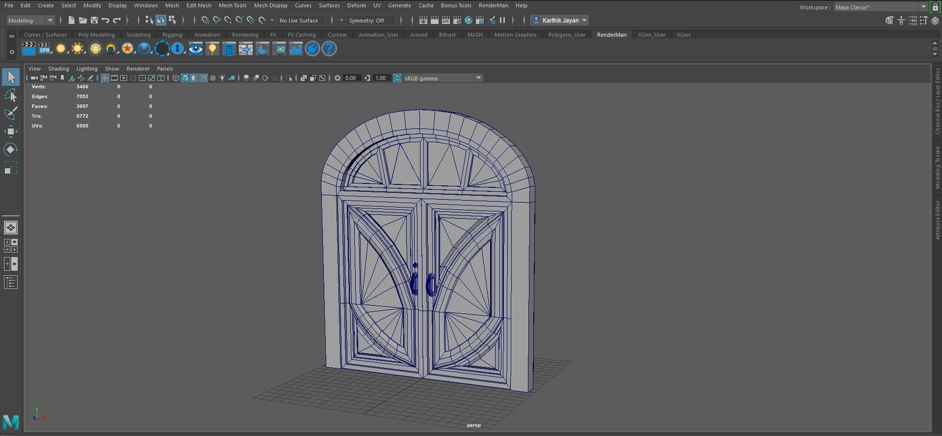 Door Pack - 4 Low-poly 3D model_8