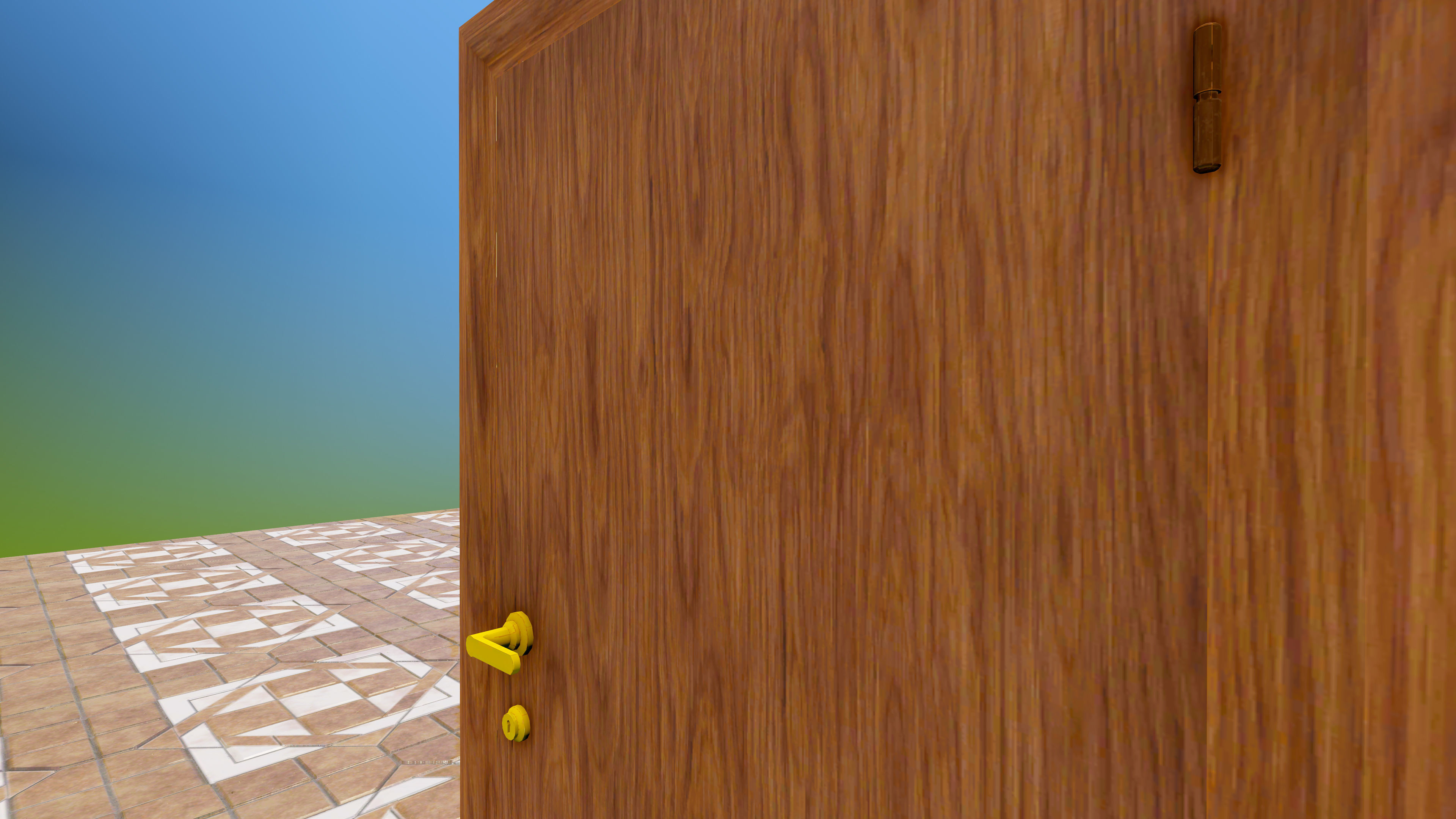 Door Pack - 4 Low-poly 3D model_27