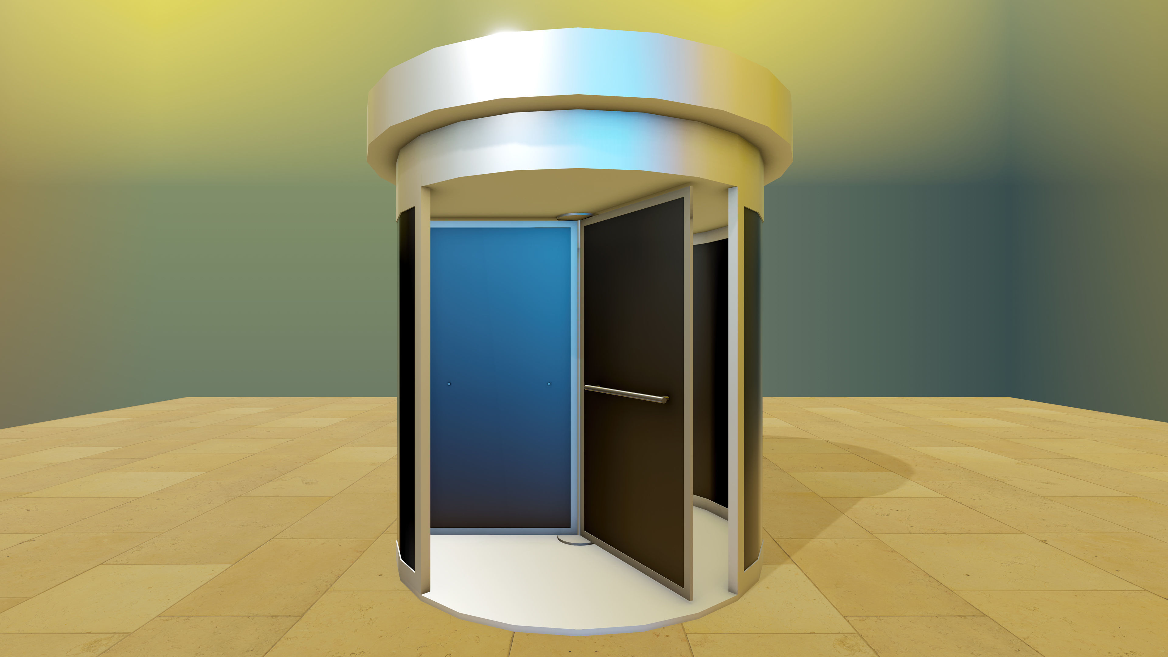 Door Pack - 4 Low-poly 3D model_11