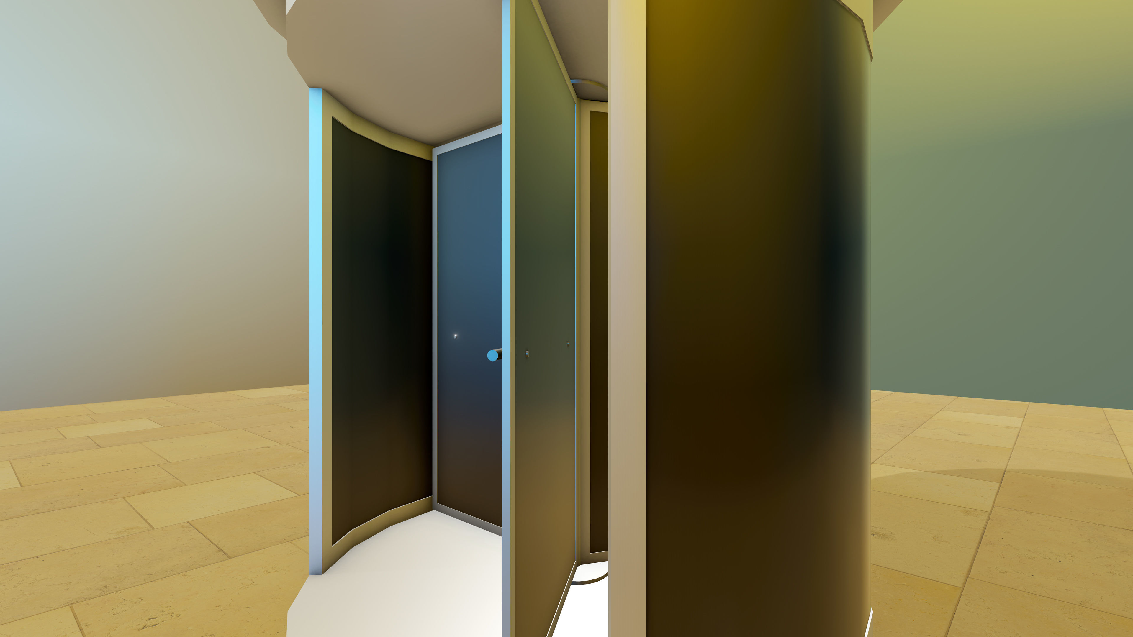 Door Pack - 4 Low-poly 3D model_12