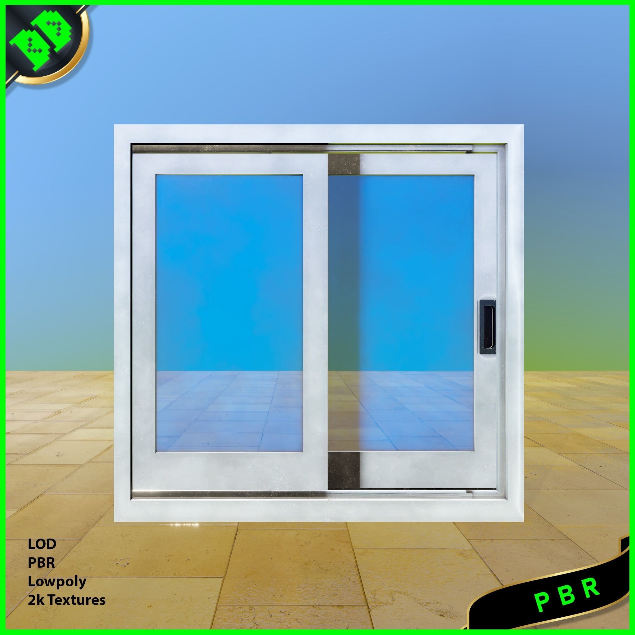 Door Pack - 4 Low-poly 3D model_15