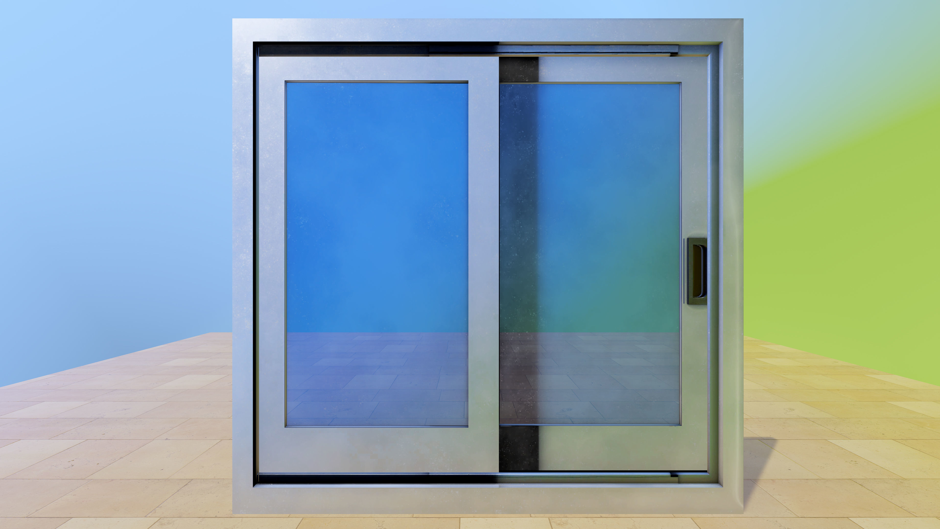 Door Pack - 4 Low-poly 3D model_16