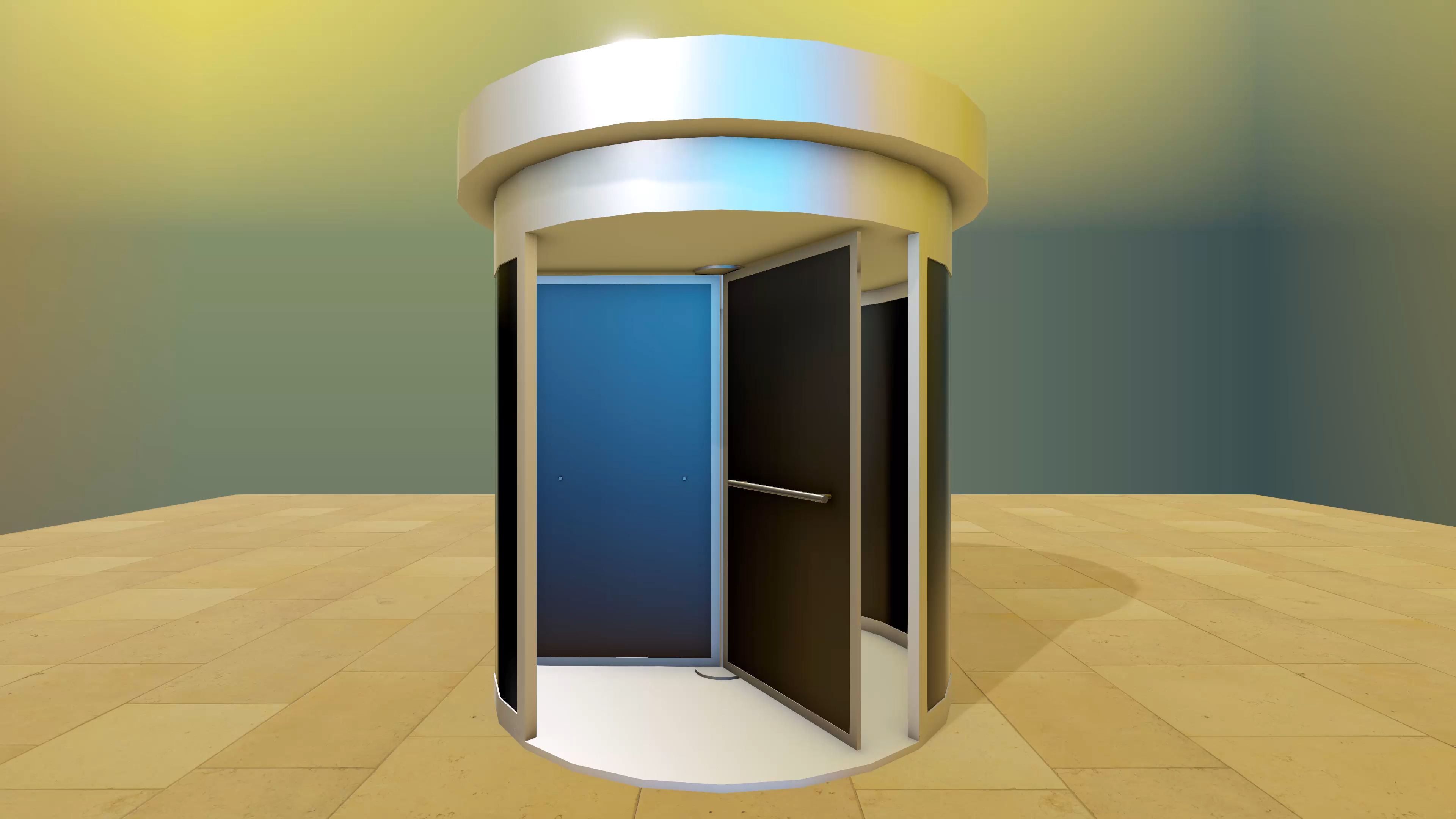 Door Pack - 4 Low-poly 3D model_13