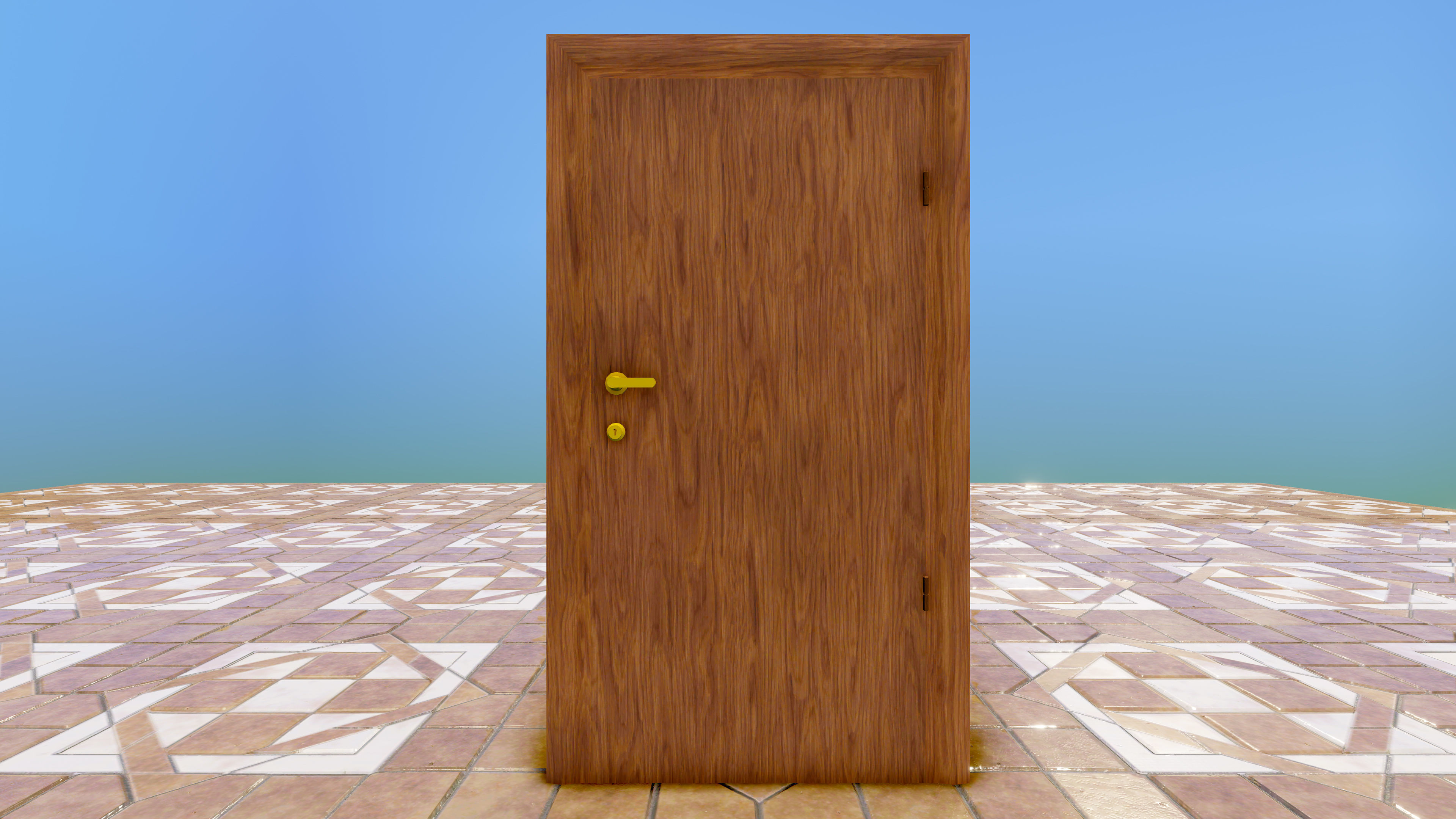 Door Pack - 4 Low-poly 3D model_26