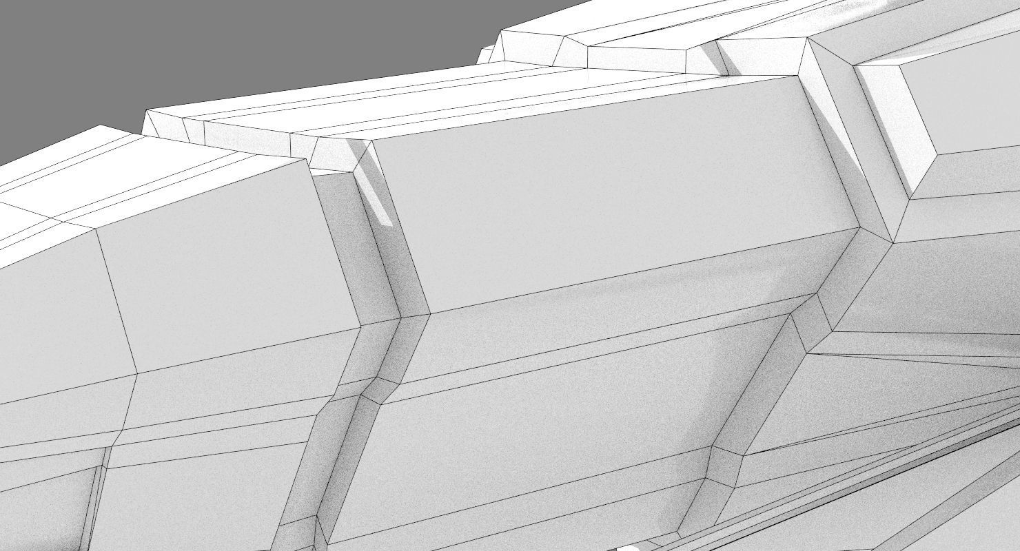 Alien Fighter Low-poly 3D model_19