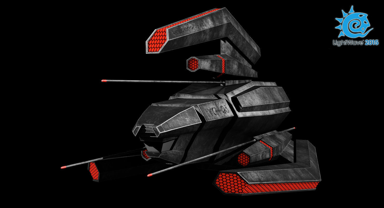 Alien Fighter Low-poly 3D model_26