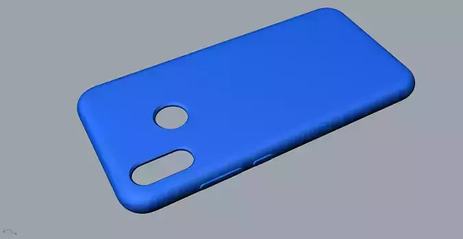 Huawei P20 lite Blue CASE Low-poly 3D model