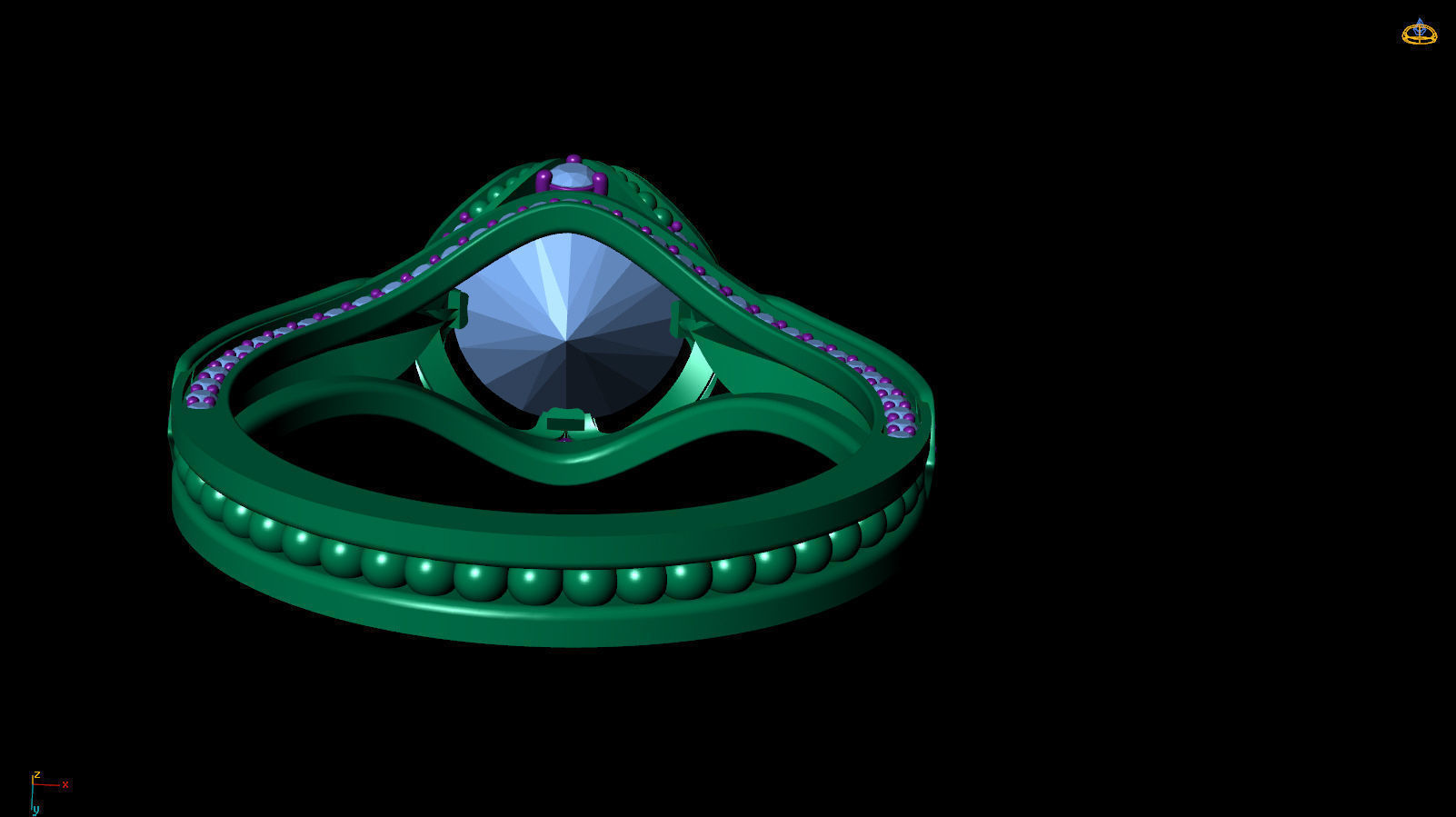 Ring R 0098 3D print model_5