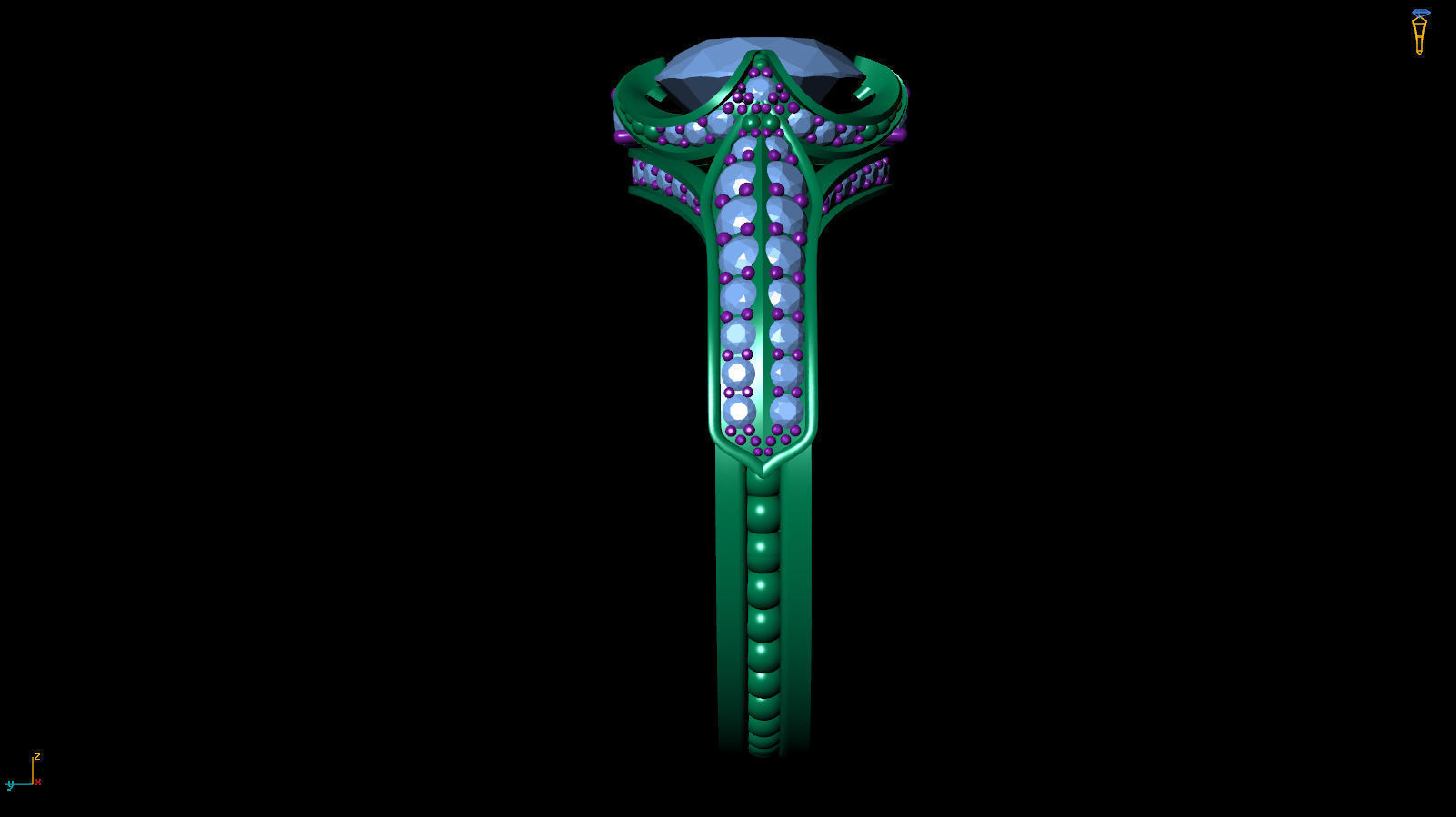 Ring R 0098 3D print model_15