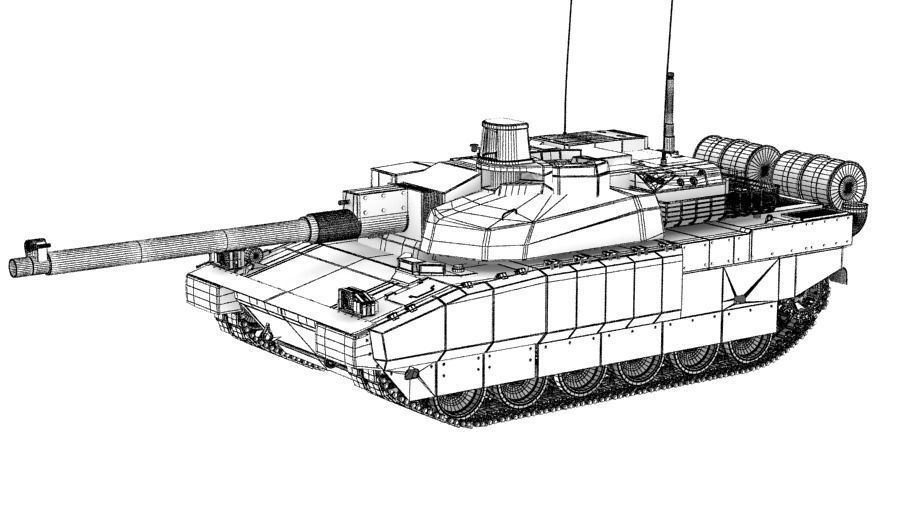 MBT Amx 56 leclerc 3D model_17