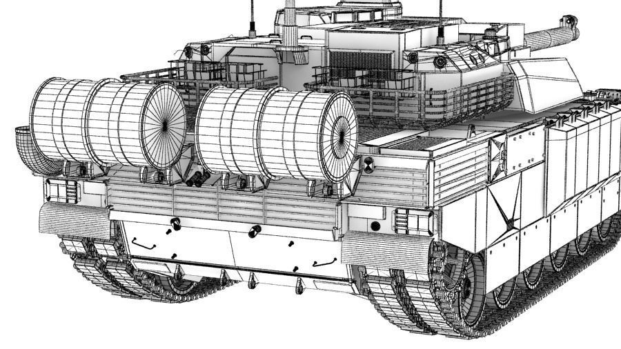 MBT Amx 56 leclerc 3D model_12