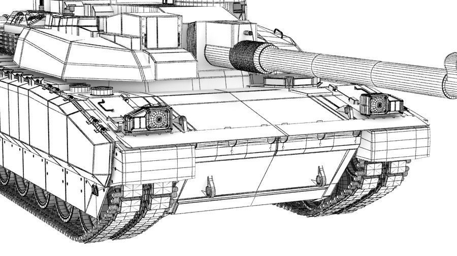 MBT Amx 56 leclerc 3D model_11
