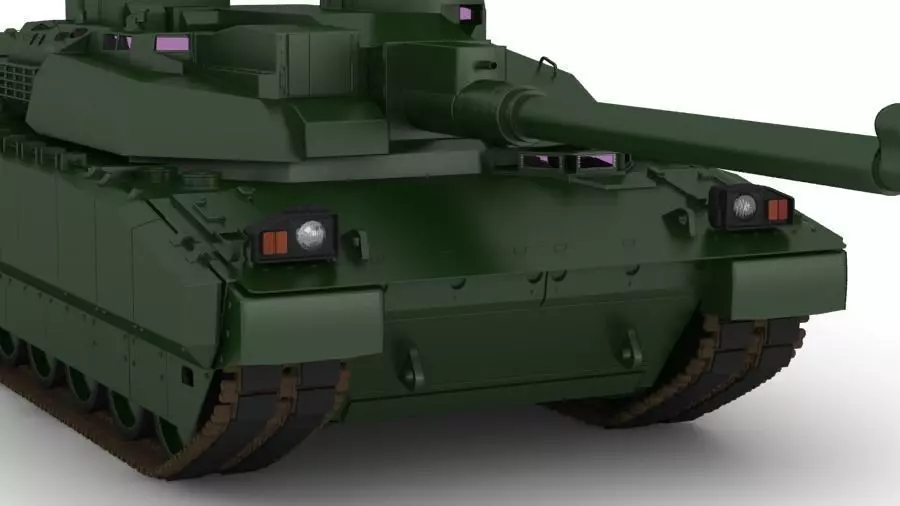 MBT Amx 56 leclerc 3D model_0