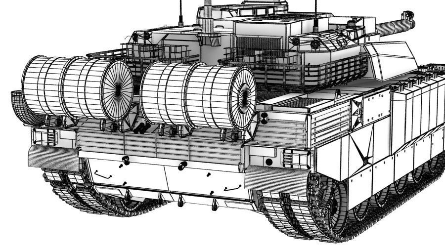 MBT Amx 56 leclerc 3D model_10