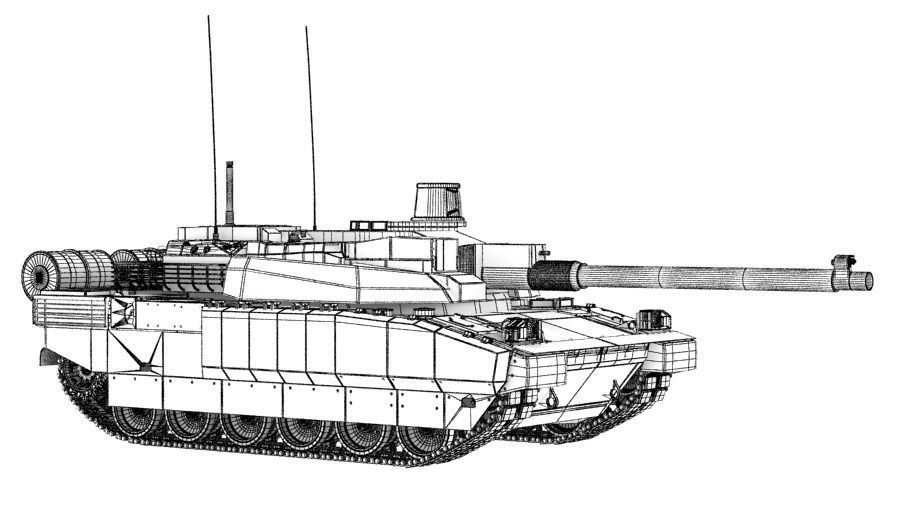 MBT Amx 56 leclerc 3D model_16
