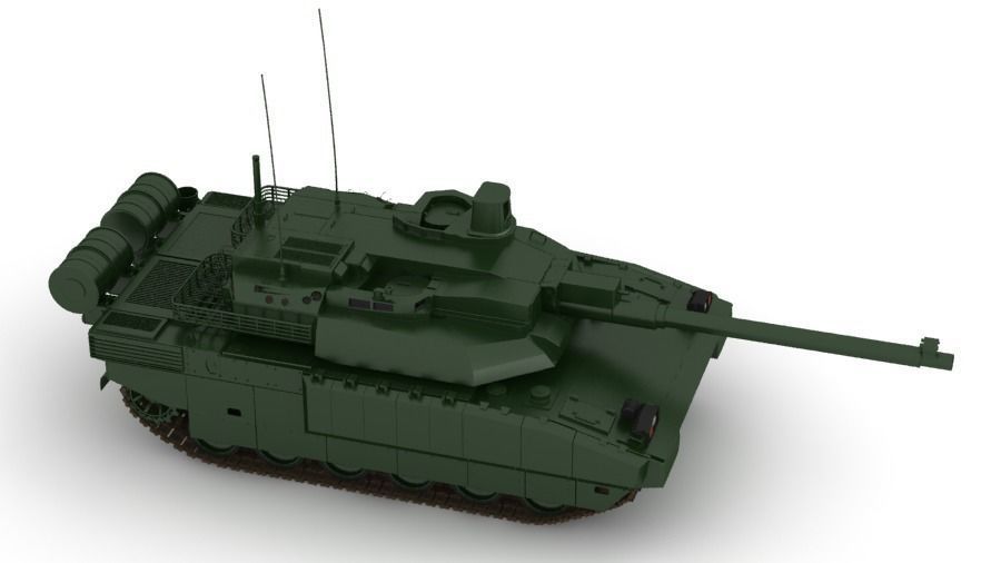 MBT Amx 56 leclerc 3D model_4