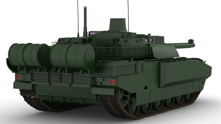 MBT Amx 56 leclerc 3D model_3