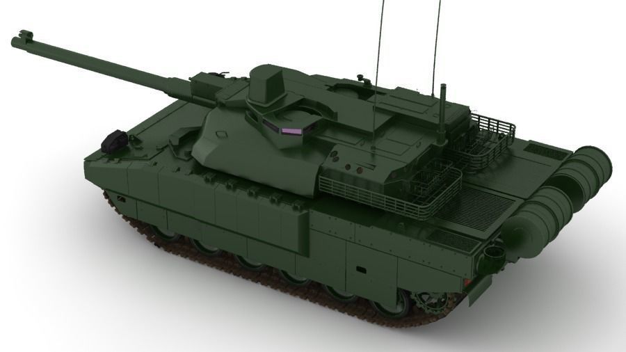 MBT Amx 56 leclerc 3D model_6