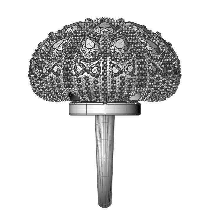 Opening Flower Ring 3D print model_5