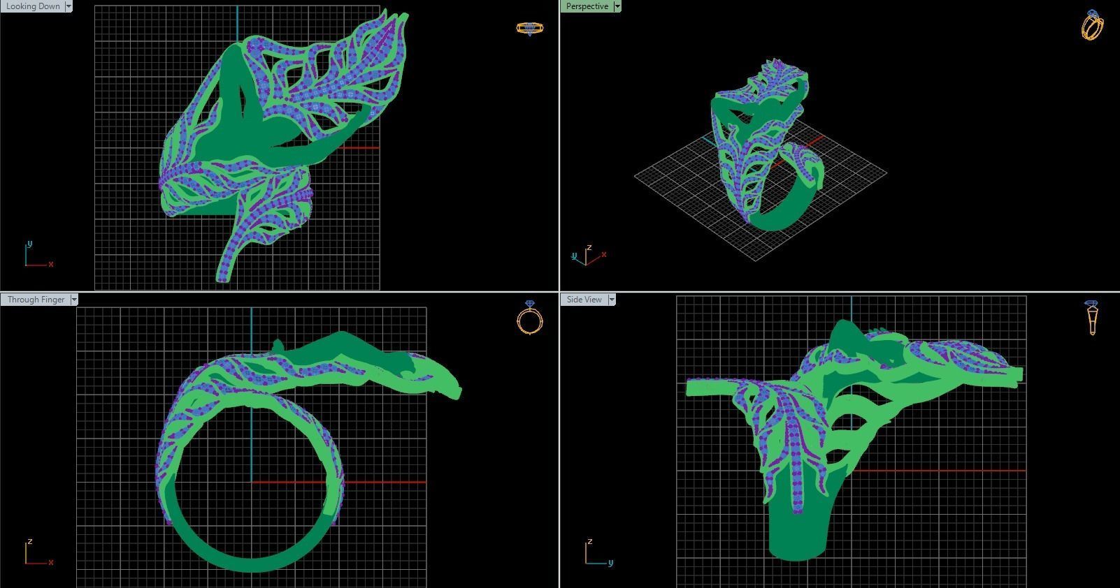 Magerit Design Mermaid Ring 3D print model_4