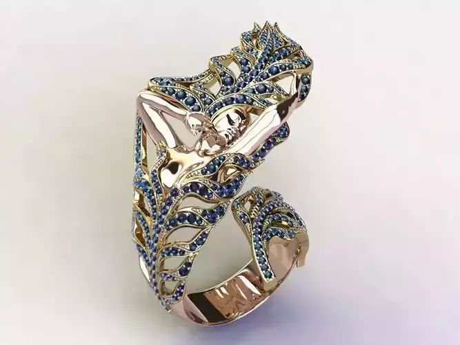 Magerit Design Mermaid Ring 3D print model