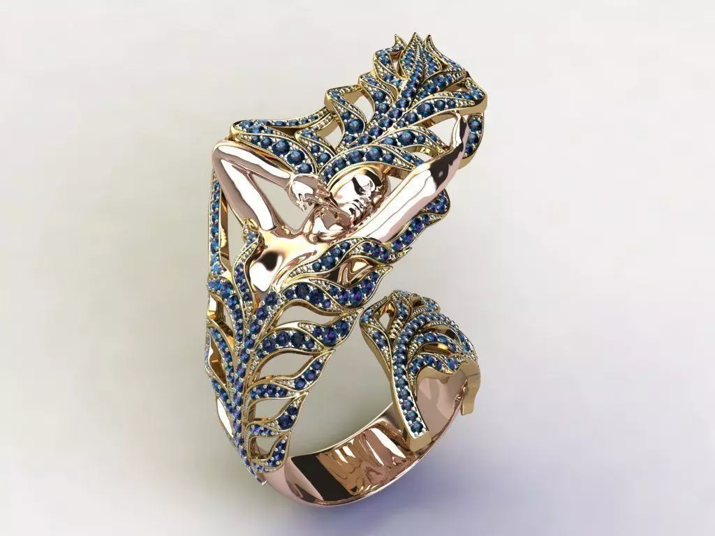 Magerit Design Mermaid Ring 3D print model_0