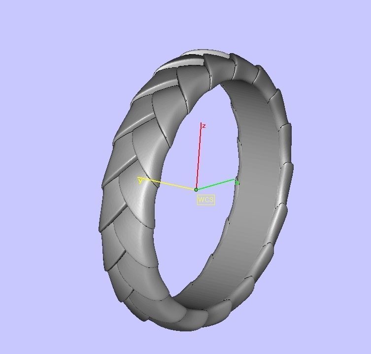 Mens Band ring printable ring 3d model  3D print model_7